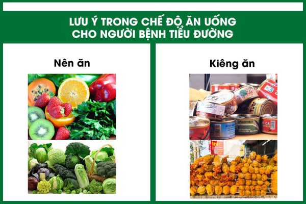 Những thực phẩm người bị tiểu đường nên và không nên ăn