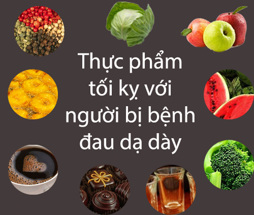 Một số thực phẩm tối kỵ với người đau dạ dày