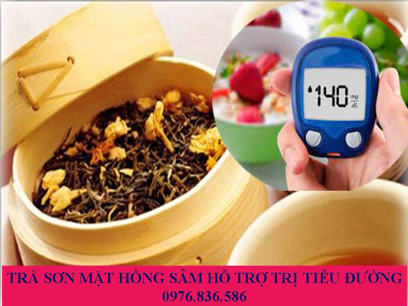 Trà sơn mật hồng sâm ngăn ngừa biến chứng của bệnh tiểu dường