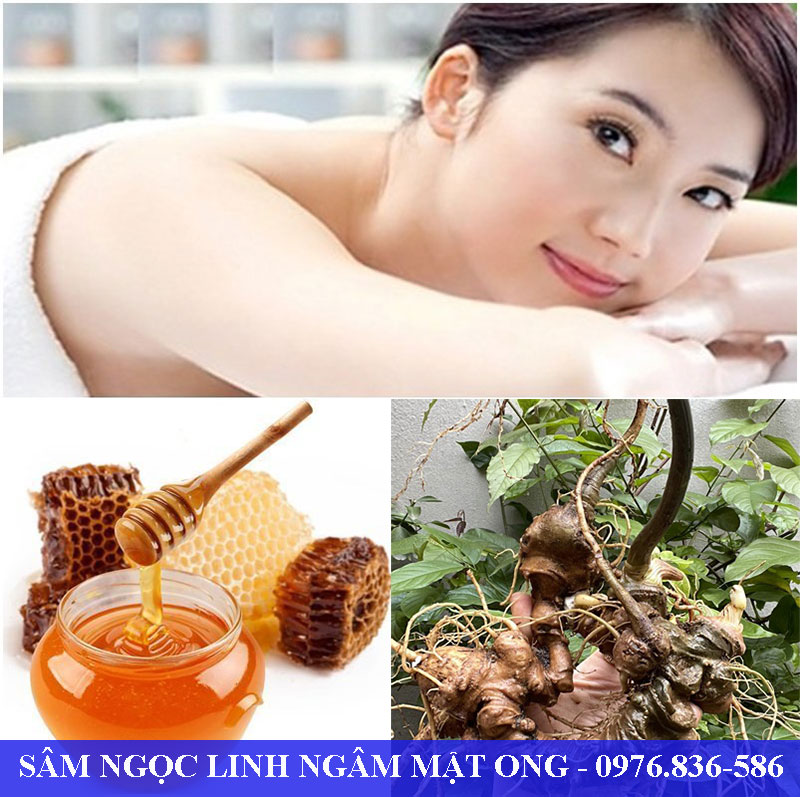 Sâm Ngọc Linh ngâm mật ong giúp tái tạo làn da