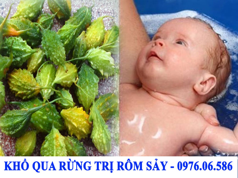 Khổ qua rừng đun nước tắm trị rôm sảy ở trẻ nhỏ