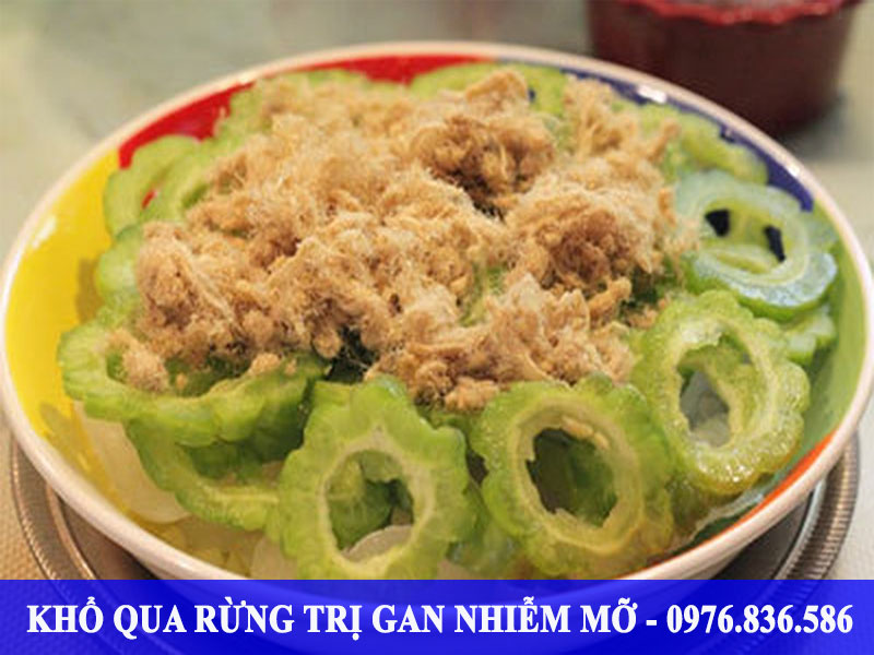 Khổ qua rừng ăn với ruốc là món ăn được nhiều người ưa thích