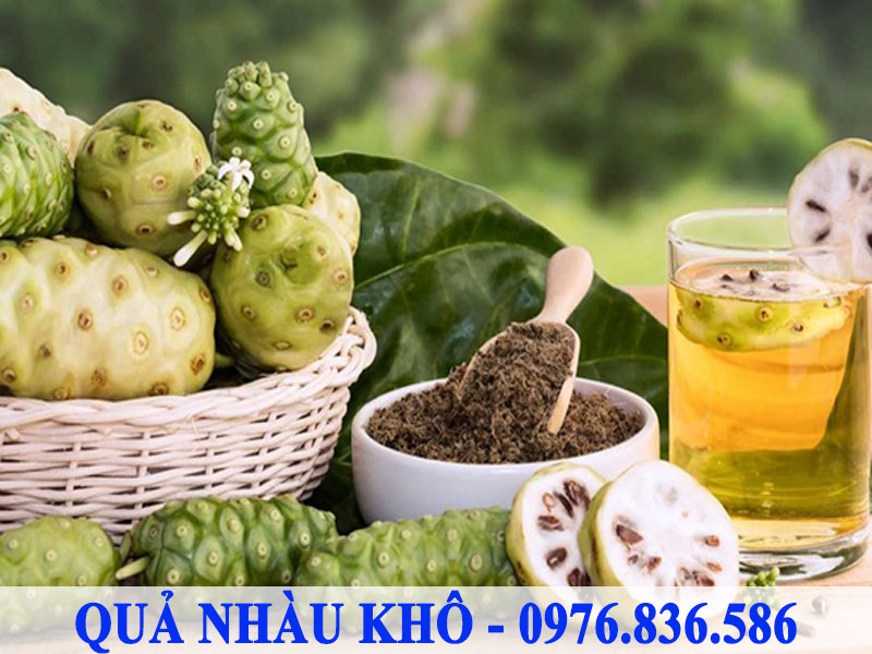 Quả nhàu khô pha trà